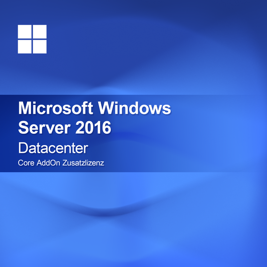 Microsoft Windows Server 2016 Datacenter, Core AddOn additional license