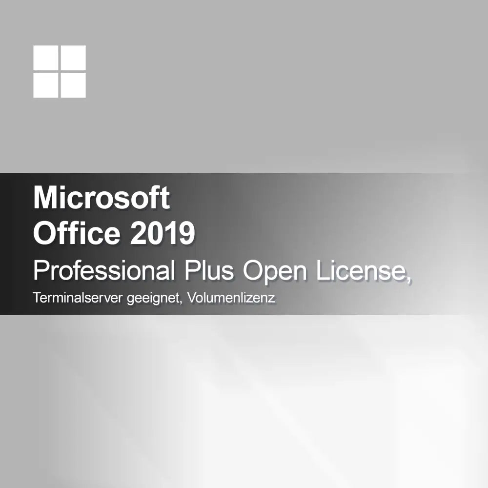 Microsoft Office 2019 Professional Plus Open License, suitable for terminal server, volume license
